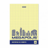 БЛОКНОТ А4 60Л СКЛЕЙКА "MEGAPOLIS YELLOW CONCEPT"