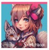 СКЕТЧБУК НА ГРЕБНЕ А5 48 Л 160Г/М2 "ANIMALS GIRL" ОФСЕТНАЯ БУМАГА