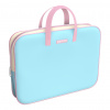 ПАПКА ПОРТФЕЛЬ НА МОЛНИИ С РУЧКАМИ ТЕКСТИЛЬ А4 "LIGHT BLUE" ТЕКСТИЛЬ 36*29*7СМ