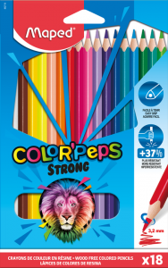 КАРАНДАШИ ЦВЕТНЫЕ ПЛАСТИКОВЫЕ 24ЦВ "COLOR'PEPS. СИЛЬНЫЕ"