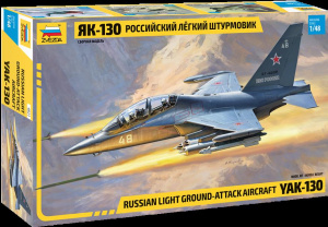 МОДЕЛЬ СБОРНАЯ САМОЛЕТ РОССИЙСКИЙ ЛЕГКИЙ ШТУРМОВИК ЯК-130 1/48