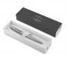 РУЧКА ПОДАРОЧНАЯ ШАРИКОВАЯ СИНЯЯ PARKER "JOTTER MONOCHROME" ЦВЕТ КОРПУСА СЕРЫЙ В КАРТОННОМ ФУТЛЯРЕ