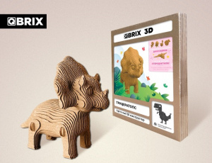 КОНСТРУКТОР КАРТОННЫЙ 3D ТРИЦЕРАТОПС