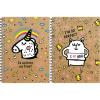 СКЕТЧБУК НА ГРЕБНЕА5 60 Л 100Г/М2 "FUNNY DOOBLE" ОФСЕТНАЯ БУМАГА