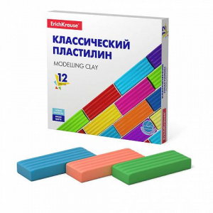 ПЛАСТИЛИН 12ЦВ 192Г "ERICH KRAUSE"    