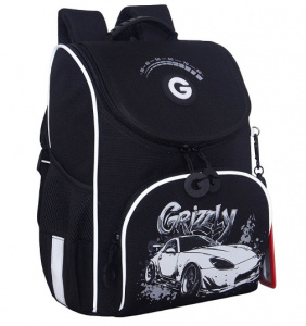 РАНЕЦ С ЭРГОНОМИЧНОЙ СПИНКОЙ GRIZZLY RAm-685-6 /1 33*25*13СМ С МЕШКОМ ДЛЯ СМЕННОЙ ОБУВИ И КАРДХОЛДЕРОМ