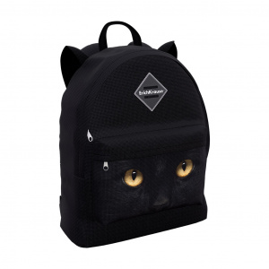 РЮКЗАК МОЛОДЕЖНЫЙ "ANIMALS BLACK CAT" 39*29*13СМ 17L