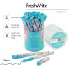 РУЧКА ШАРИКОВАЯ "FRESH WRITE. ЕДИНОРОГ. ЦВЕТНЫЕ ГРИВЫ" 0.7ММ СИНЯЯ