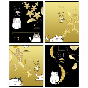 ТЕТРАДЬ 48Л КЛЕТКА "GUTE CATS"