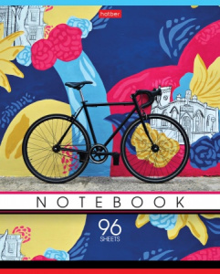 ТЕТРАДЬ 96Л КЛЕТКА "I LIKE MY BIKE"