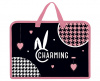 ПАПКА ПОРТФЕЛЬ НА МОЛНИИ С РУЧКАМИ А4 "CHARM" ПЛАСТИК 34*24,5*3,5СМ