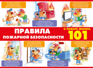 ПЛАКАТ ОБУЧАЮЩИЙ А2 "ПРАВИЛА ПОЖАРНОЙ БЕЗОПАСНОСТИ"