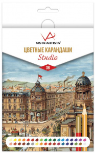 КАРАНДАШИ ПРОФЕССИОНАЛЬНЫЕ 36ЦВ "STUDIO" 