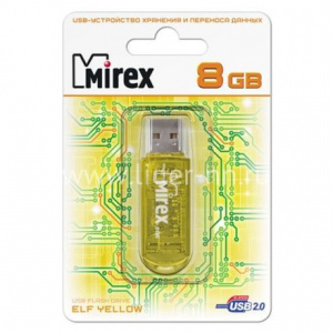 КАРТА ПАМЯТИ MIREX 8Gb ELF YELLOW