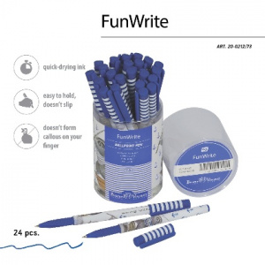 РУЧКА ШАРИКОВАЯ "FUN WRITE. ЕНОТ-РЫБАК" 0.5ММ СИНЯЯ