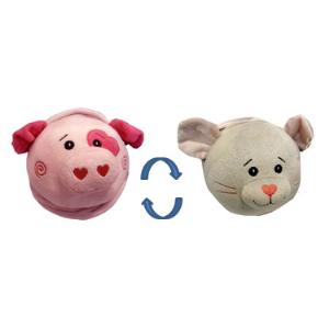 ИГРУШКА МЯГКАЯ "ВЫВЕРНУШКА СВИНКА - МЫШКА" 16СМ
