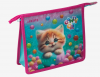 ПАПКА ДЛЯ ТЕТРАДЕЙ НА МОЛНИИ А5 "CANDY CAT" ПЛАСТИК 24,3*20*8СМ 