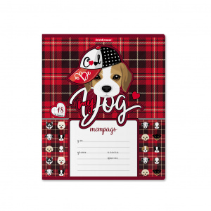 ТЕТРАДЬ 18Л КЛЕТКА "CUTE DOG''