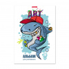 АЛЬБОМ ДЛЯ РИСОВАНИЯ 20 ЛИСТОВ "CRAZY SHARK" ОФСЕТ
