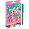 ФЛОМАСТЕРЫ "CANDY CAT" 12ЦВ