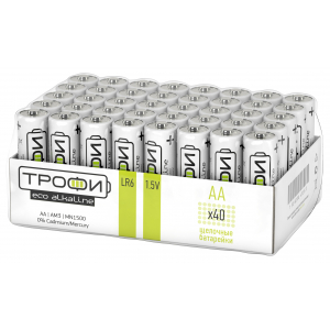 Элемент питания Трофи LR6-40 bulk ECO