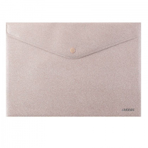 ПАПКА НА КНОПКЕ А4 350МКМ "GLITTER SHINE" РОЗОВАЯ