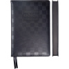 ЕЖЕДНЕВНИК B6 2025 168Л "TOTAL BLACK" ЧЕРНЫЙ ПАТТЕРН В КЛЕТКУ