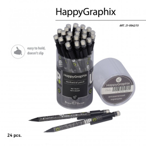 КАРАНДАШ МЕХАНИЧЕСКИЙ 0.7 ММ "HAPPYGRAPHIX - START UP"