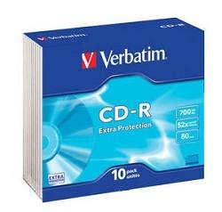 ДИСК CD-R VERBATIM 700Mb 52x speed ФУТЛЯР