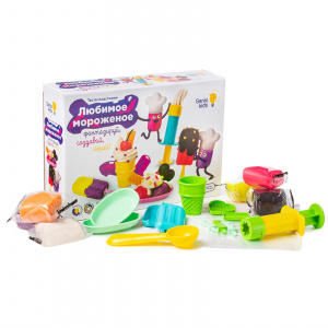 НАБОР ДЛЯ ТВОРЧЕСТВА GENIO KIDS ЛЮБИМОЕ МОРОЖЕНОЕ ИЗ ТЕСТА