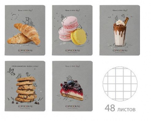 ТЕТРАДЬ 48Л КЛЕТКА "NICE DAYS"