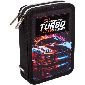ПЕНАЛ ДВУХСЕКЦИОННЫЙ "TURBO" 21*14*5.2СМ