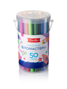 ФЛОМАСТЕPЫ "ГЛОБУС" 50 ЦВ В ТУБУСЕ