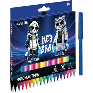 ФЛОМАСТЕРЫ "ПРИВЕТ. ДРУГ!" 18ЦВ