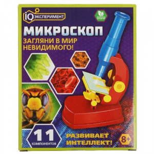 ИГРУШКА "МИКРОСКОП IQ ЭКСПЕРИМЕНТЫ"