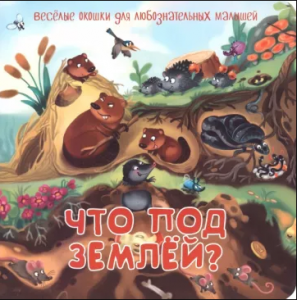 КНИГА С ОКОШКАМИ "ЧТО ПОД ЗЕМЛЕЙ?"