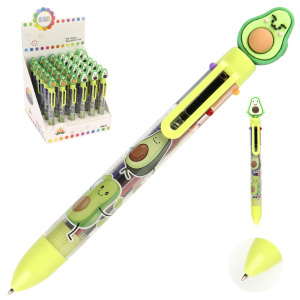 РУЧКА ШАРИКОВАЯ 0.7ММ "AVOCADO" 6ЦВ