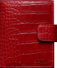 ПОРТМОНЕ ЖЕНСКОЕ "CROCO" КРАСНЫЙ ЛАК СРЕДНЕЕ С КРЕДИТНИЦЕЙ