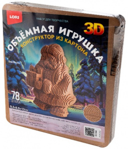 СБОРНАЯ МОДЕЛЬ ОБЪЕМНАЯ ИГРУШКА "ДЕД МОРОЗ"