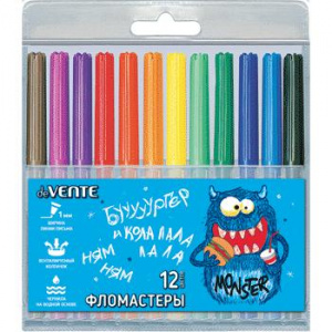 ФЛОМАСТЕРЫ "MONSTER " 12ЦВ