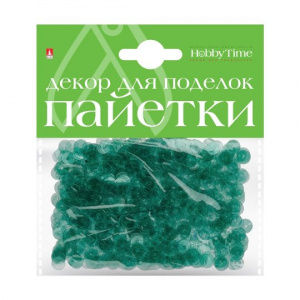 ПАЙЕТКИ HOBBY TIME 6ММ ОДНОТОННЫЕ ПОЛУПРОЗРАЧНЫЕ