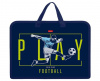 ПАПКА ПОРТФЕЛЬ НА МОЛНИИ С РУЧКАМИ А4 "FOOTBALL" ПЛАСТИК 34*24,5*3,5СМ