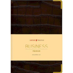 ЕЖЕДНЕВНИК А6 152Л BUSINESS PREMIUM "ИМПАКТ" ТЕМНО-КОРИЧНЕВЫЙ