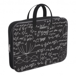 ПАПКА ПОРТФЕЛЬ НА МОЛНИИ С РУЧКАМИ А4 "ALGEBRA" ТЕКСТИЛЬ 36*29*7СМ
