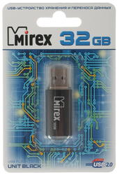 КАРТА ПАМЯТИ MIREX 32Gb "UNIT BLACK" ЧЕРНАЯ