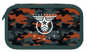 ПЕНАЛ ДВУХСЕКЦИОННЫЙ "MILITARY STYLE" 19*10,5 СМ  