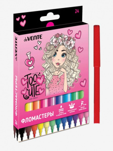 ФЛОМАСТЕРЫ "TOO CUTE GIRL" 24ЦВ