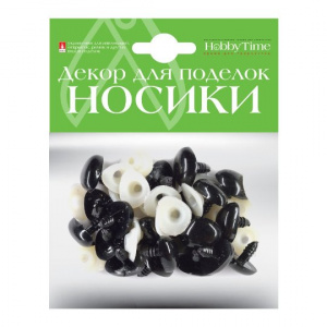 НОСИКИ ДЕКОРАТИВНЫЕ HOBBY TIME 14*19ММ ВИНТОВЫЕ ТРЕУГОЛЬНЫЕ ЧЕРНЫЕ