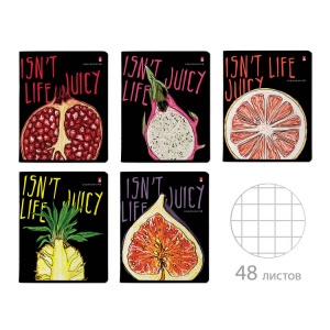 ТЕТРАДЬ 48Л КЛЕТКА "JUICY LIFE"  