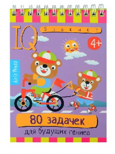 УМНЫЙ БЛОКНОТ "80 ЗАДАЧЕК ДЛЯ БУДУЩИХ ГЕНИЕВ"